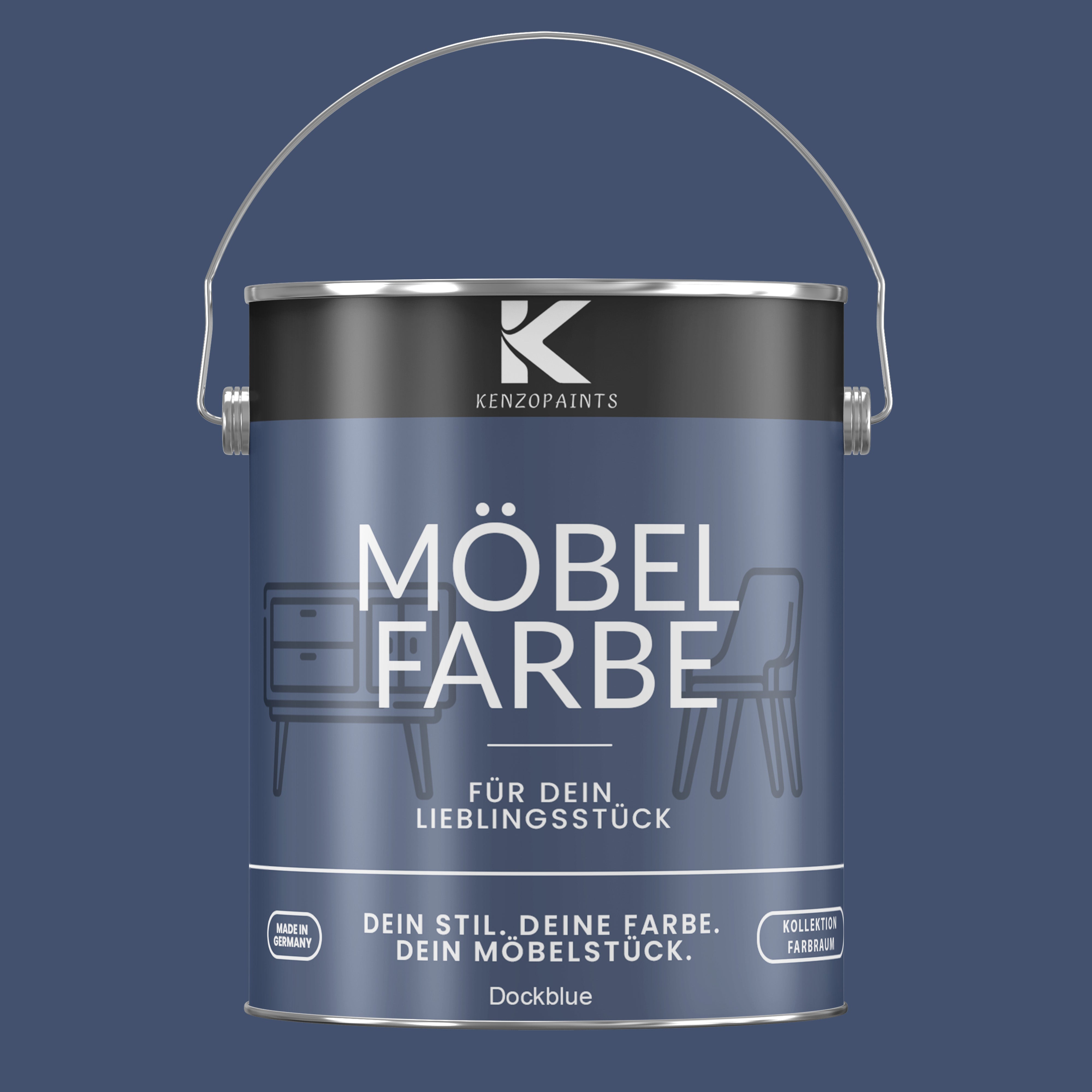 Kenzopaints Möbelfarbe Möbellack Buntlack Farbraum - 2,5Liter - Farbmanufaktur Contura Berkemeier - Farbmanufaktur Contura Berkemeier