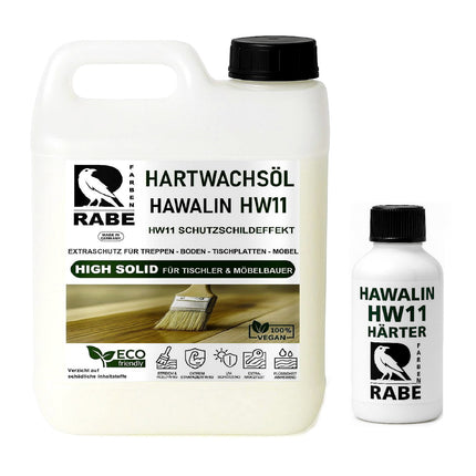 RABE - 2K Hartwachsöl mit Härter High Solid Leicht WEIß seidenmatt Parkett Möbel - Farbmanufaktur Contura Berkemeier - Farben Rabe