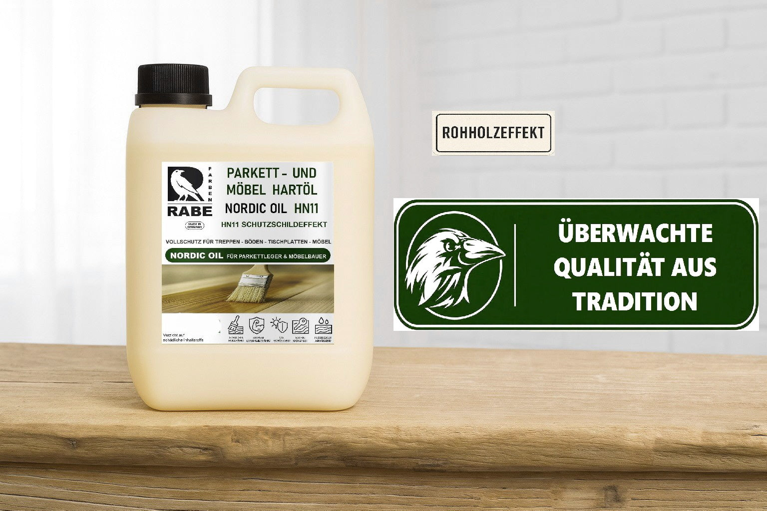 RABE Naturholz Effekt Holzöl Parkettöl Möbelöl KEIN ANFEUERN Fußboden Öl Rohholz