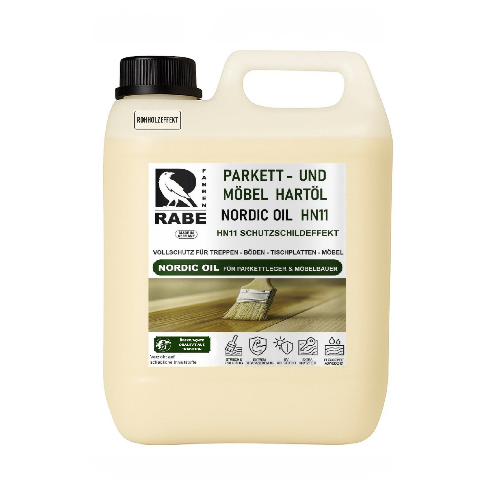 RABE Naturholz Effekt Holzöl Parkettöl Möbelöl KEIN ANFEUERN Fußboden Öl Rohholz