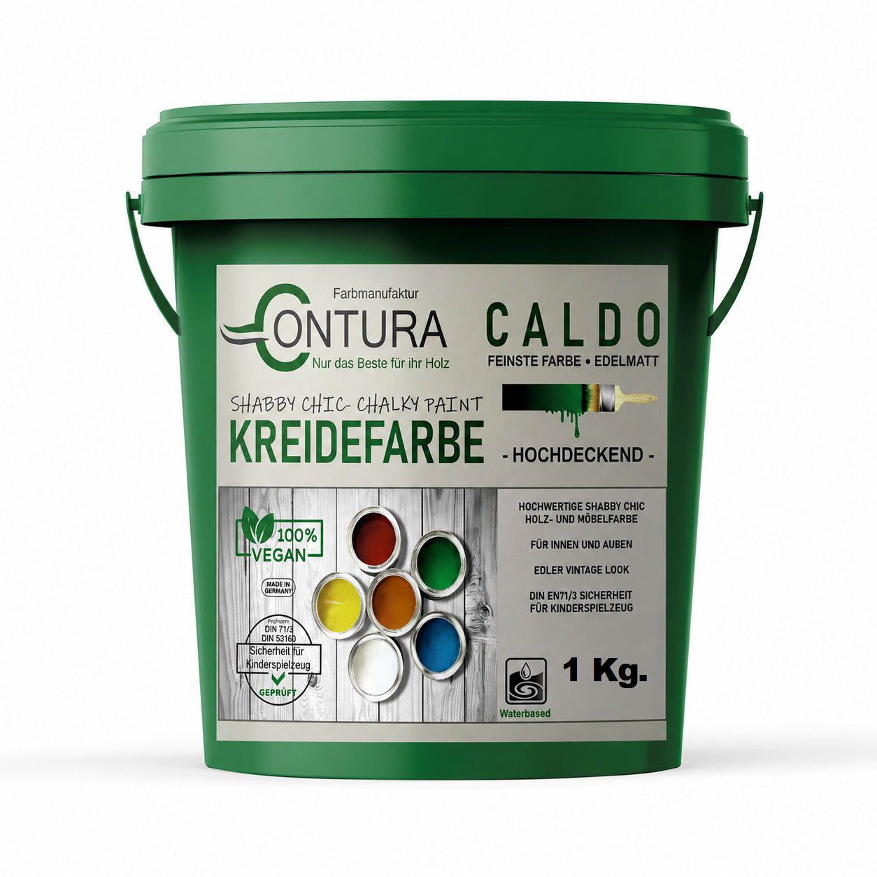 Contura Kreidefarbe Shabby Chic Möbellack Lack Möbel Farbe Holzlack Natur 1Kg.