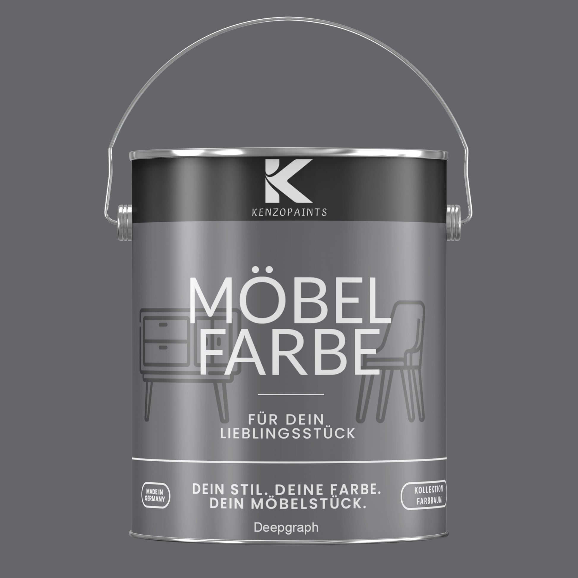 Kenzopaints Möbelfarbe Möbellack Buntlack Farbraum - 2,5Liter - Farbmanufaktur Contura Berkemeier - Farbmanufaktur Contura Berkemeier