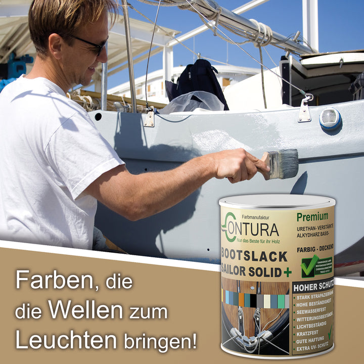 Contura Bootslack Farbig SEIDENMATT Yacht- Buntlack Metall Holz GFK Holzlack Boot Farblos - Farbmanufaktur Contura Berkemeier - Farbmanufaktur Contura Berkemeier