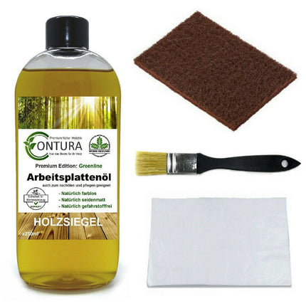 Arbeitsplattenöl SET Pflegeöl Holzöl Holz Öl Holzschutz Arbeitsplatte farblos - Farbmanufaktur Contura Berkemeier72441