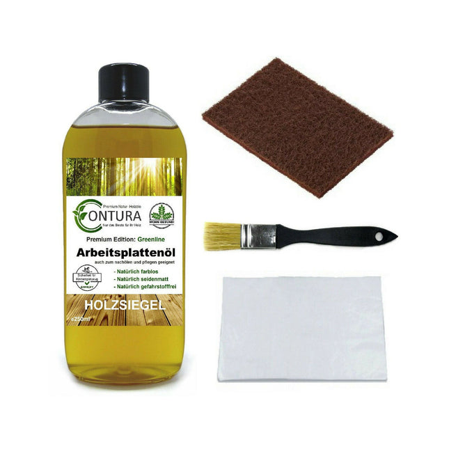 Arbeitsplattenöl SET Pflegeöl Holzöl Holz Öl Holzschutz Arbeitsplatte farblos - Farbmanufaktur Contura Berkemeier72441
