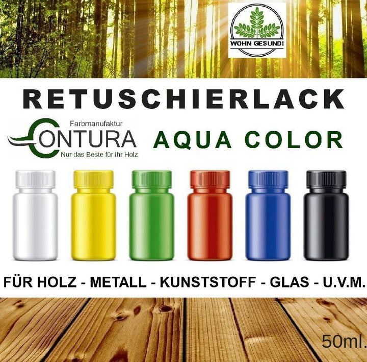 Contura 50ml. Retuschierlack ++Wunschfarbton++ Reparaturlack Holzlack Möbellack Innen und Außen Metallack - Farbmanufaktur Contura Berkemeier
