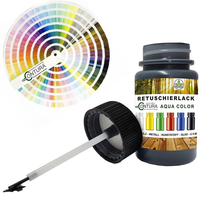 Contura 50ml. Retuschierlack ++Wunschfarbton++ Reparaturlack Holzlack Möbellack Innen und Außen Metallack - Farbmanufaktur Contura Berkemeier22600