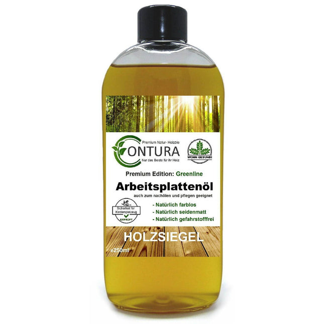 Contura Arbeitsplattenöl Greenline Edition 250ml Pflegeöl Holzöl Holz Öl Holzschutz farblos - Farbmanufaktur Contura Berkemeier72447