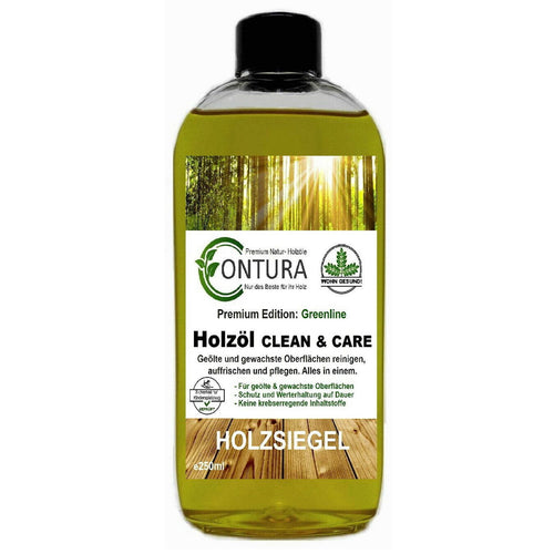 Contura Clean & Care Greenline Edition 250ml Holzöl Parkettpflege Öl Fußbodenöl - Farbmanufaktur Contura Berkemeier72450