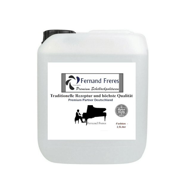 Contura Fernand Freres 2,5 Liter Schellackpolitur Glanz Lack Klavierlack - Farbmanufaktur Contura Berkemeier97218