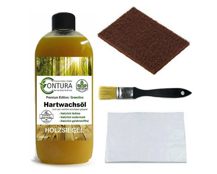 CONTURA Hartwachsöl SET Möbelöl Holzöl Hartwachs Pflegeöl farblos 250ml - Farbmanufaktur Contura Berkemeier72443