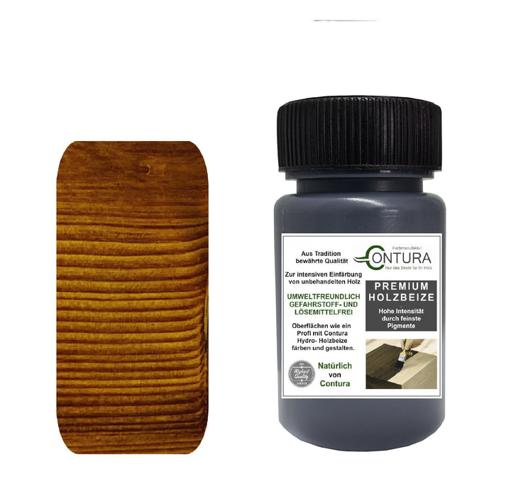 Contura Holzbeize Tischler Beize 50ml. Beizprobe Pinselflasche Holz Farbe Wasserbeize Parkett Antik Möbel Holzfarbe - Farbmanufaktur Contura Berkemeier22609