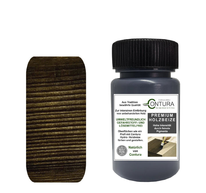 Contura Holzbeize Tischler Beize 50ml. Beizprobe Pinselflasche Holz Farbe Wasserbeize Parkett Antik Möbel Holzfarbe - Farbmanufaktur Contura Berkemeier22607