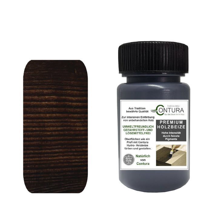 Contura Holzbeize Tischler Beize 50ml. Beizprobe Pinselflasche Holz Farbe Wasserbeize Parkett Antik Möbel Holzfarbe - Farbmanufaktur Contura Berkemeier22611
