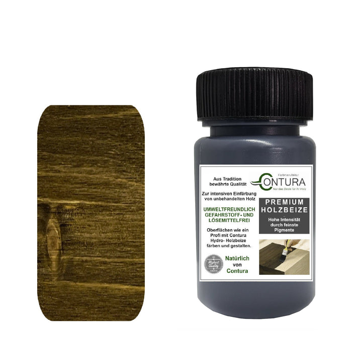 Contura Holzbeize Tischler Beize 50ml. Beizprobe Pinselflasche Holz Farbe Wasserbeize Parkett Antik Möbel Holzfarbe - Farbmanufaktur Contura Berkemeier22603