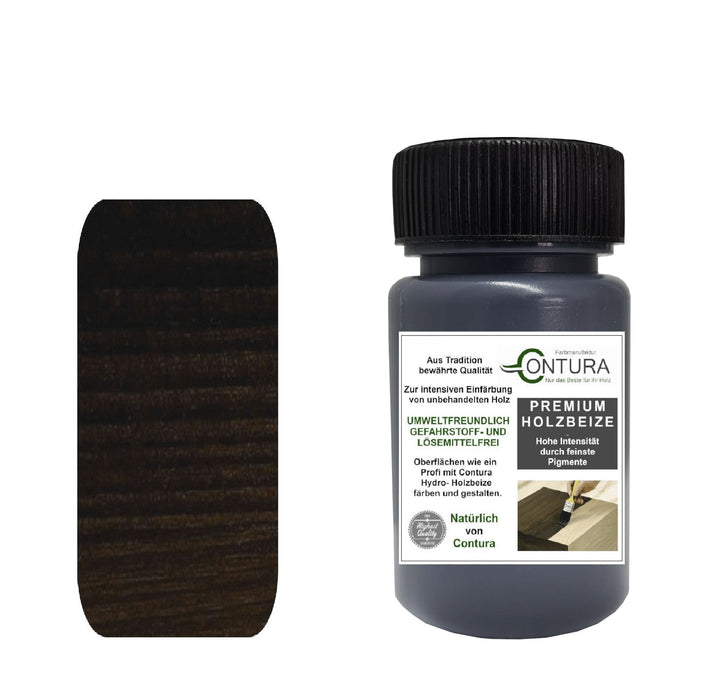 Contura Holzbeize Tischler Beize 50ml. Beizprobe Pinselflasche Holz Farbe Wasserbeize Parkett Antik Möbel Holzfarbe - Farbmanufaktur Contura Berkemeier22614