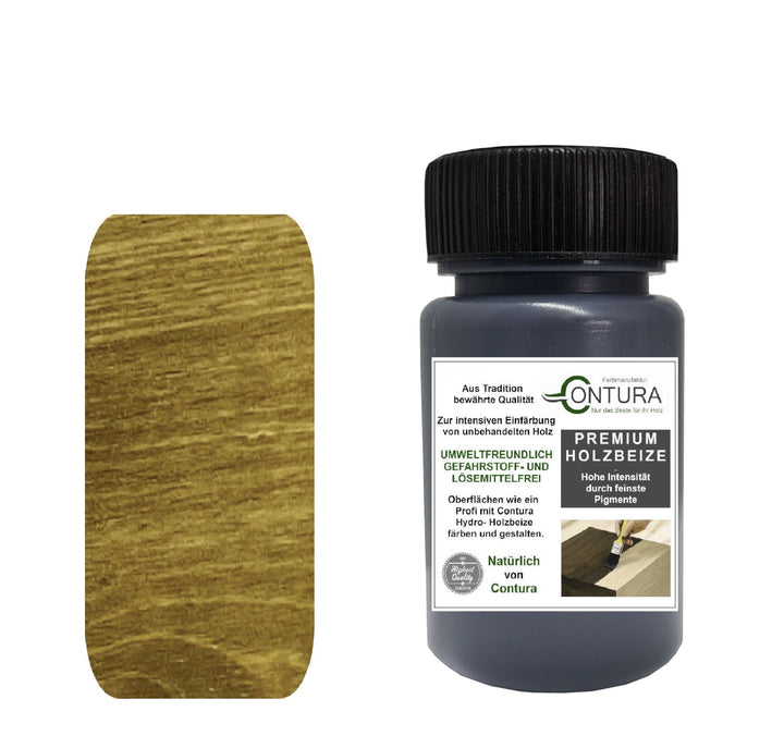 Contura Holzbeize Tischler Beize 50ml. Beizprobe Pinselflasche Holz Farbe Wasserbeize Parkett Antik Möbel Holzfarbe - Farbmanufaktur Contura Berkemeier22605