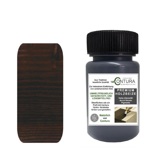 Contura Holzbeize Tischler Beize 50ml. Beizprobe Pinselflasche Holz Farbe Wasserbeize Parkett Antik Möbel Holzfarbe - Farbmanufaktur Contura Berkemeier22610