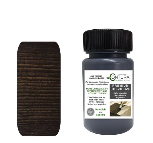 Contura Holzbeize Tischler Beize 50ml. Beizprobe Pinselflasche Holz Farbe Wasserbeize Parkett Antik Möbel Holzfarbe - Farbmanufaktur Contura Berkemeier22612