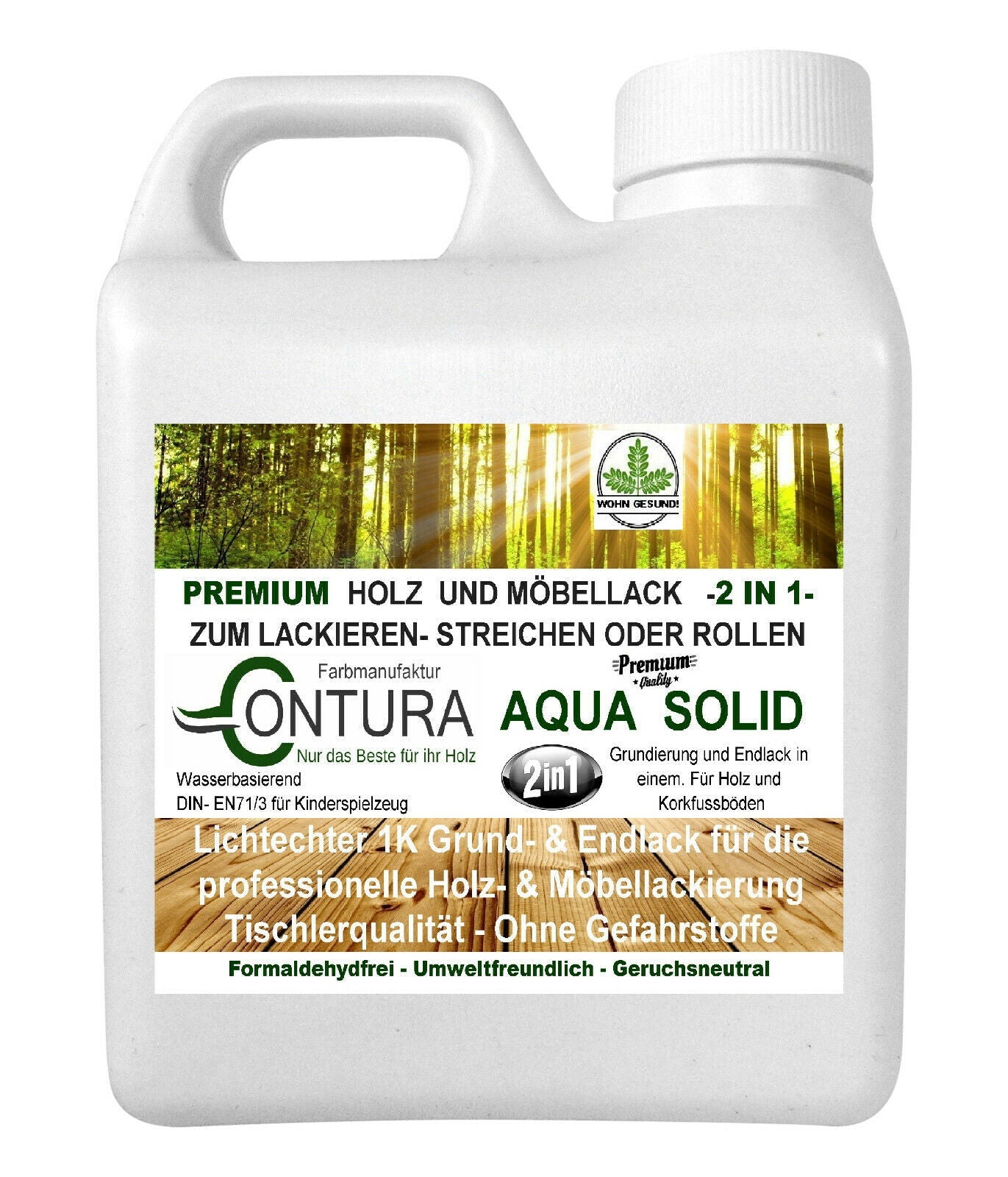 Contura Möbellack 2in1 Holzlack farblos Universallack Holz Lack Klarlack Grundierung - Farbmanufaktur Contura Berkemeier72591