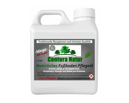 Contura Premium 1 Liter Holzöl Fußboden- Parkett- Pflegeöl zum nachölen Holz - Farbmanufaktur Contura Berkemeier72215