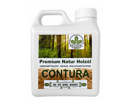 Contura Premium 1 Liter Holzöl Natur Holzschutz ohne Schadstoffe Hartöl Möbel Pflegeöl - Farbmanufaktur Contura Berkemeier72081