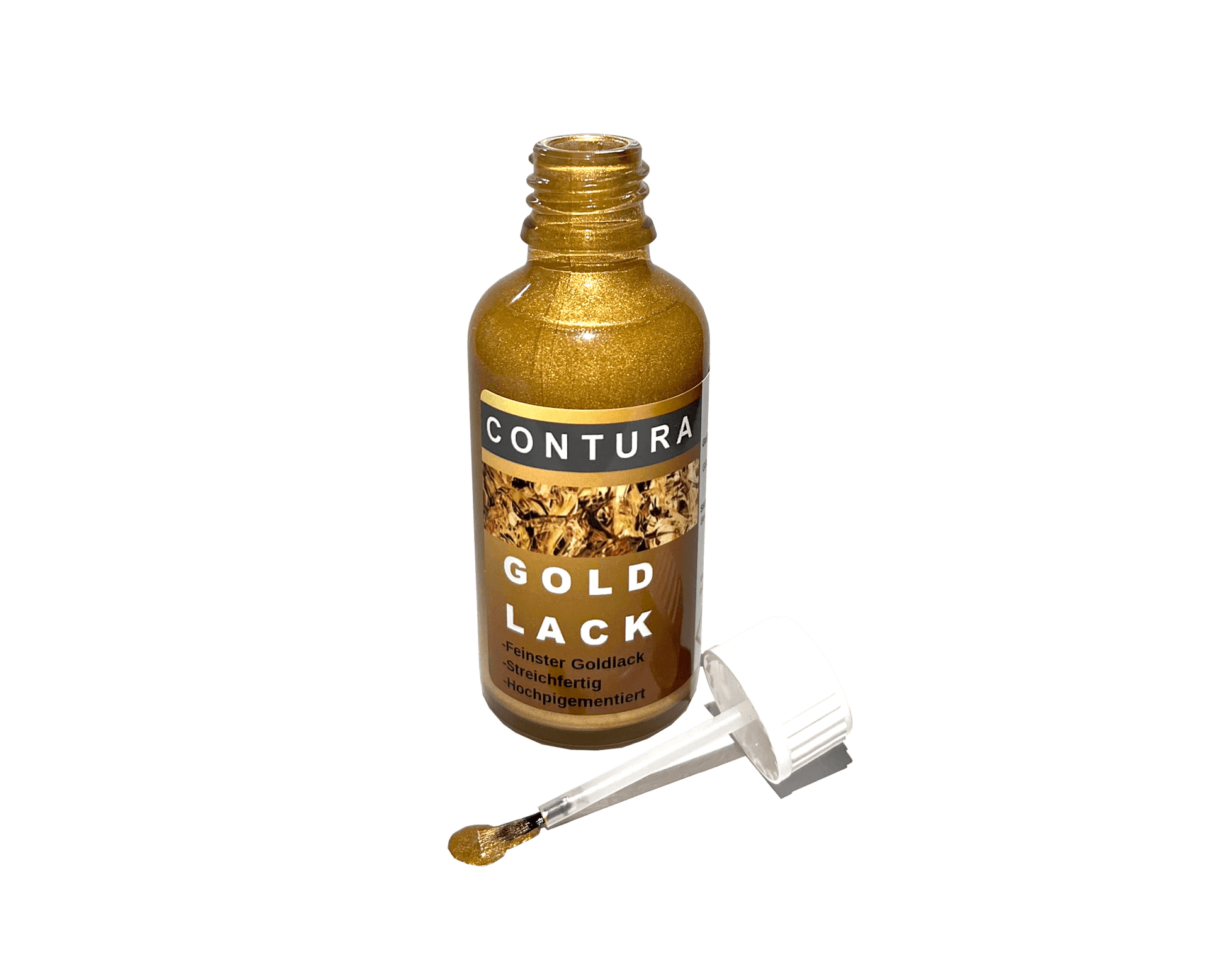 Contura Premium Goldlack Effektfarbe Effektlack Holz und Metall - Farbmanufaktur Contura Berkemeier72107