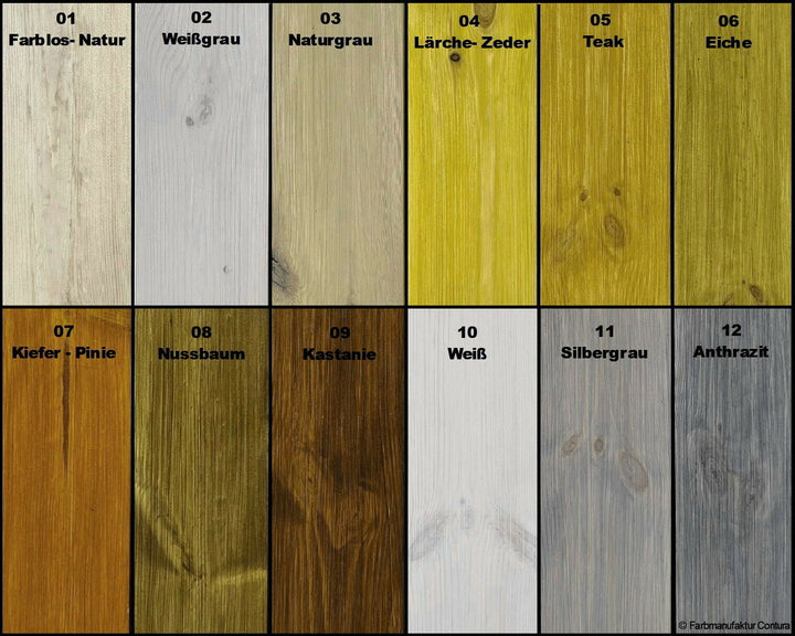 Contura Wohnraumlasur Holzfarbe Möbellasur Lackbeize Möbellack Lacklasur Innenlasur Holzlack - Farbmanufaktur Contura Berkemeier22090