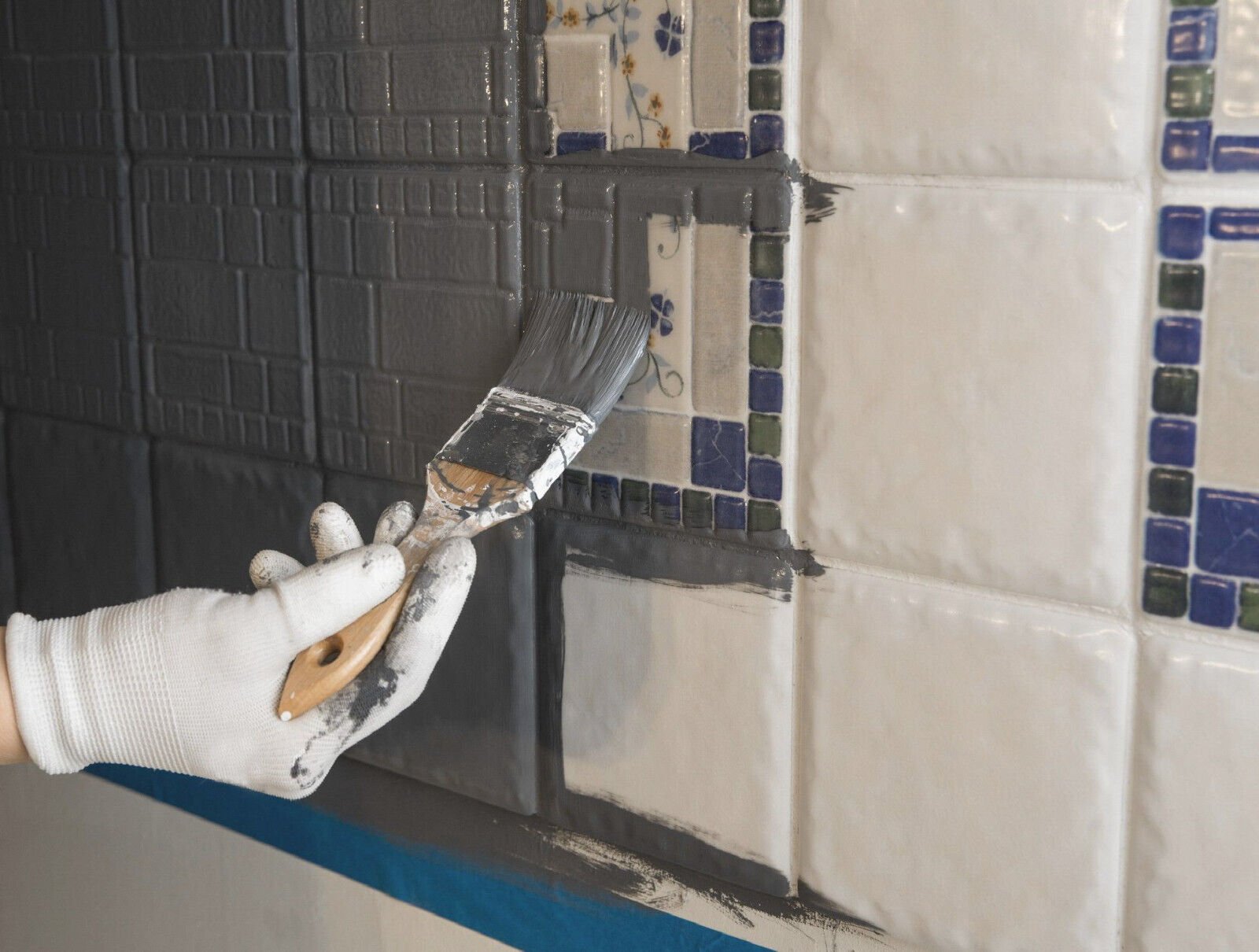 Fliesenlack ++Wunschfarbton++ Fliesenfarbe Lack Fliesen Wand Boden Bad Küche - Farbmanufaktur Contura Berkemeier22824