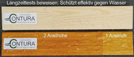 Holzlasur Dickschichtlasur Set + Pinsel 2in1 Dauerschutzlasur Holzschutz Lasur - Farbmanufaktur Contura Berkemeier22066