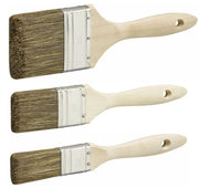 Lasurpinsel 3tlg Pinselset Flachpinsel für Lasur Hartwachsöl Holzöl Beize Pinsel - Farbmanufaktur Contura BerkemeierDPO Lasurpinselset 1x30mm 1x50mm 1x80mm