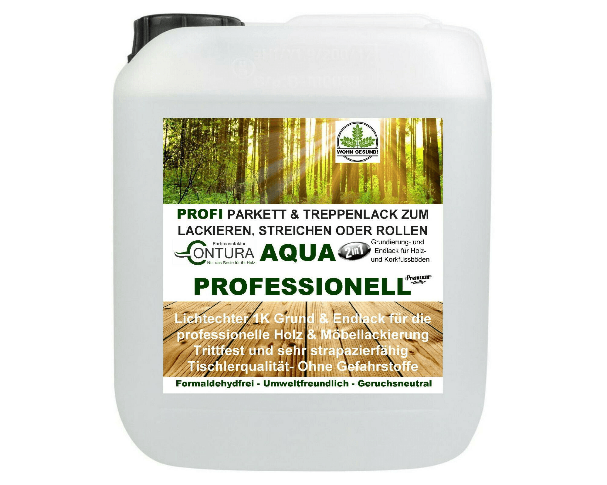 Parkettlack PREMIUM Treppenlack SEIDENMATT Lack Fußbodenlack Dielenlack Holzlack - Farbmanufaktur Contura Berkemeier72324