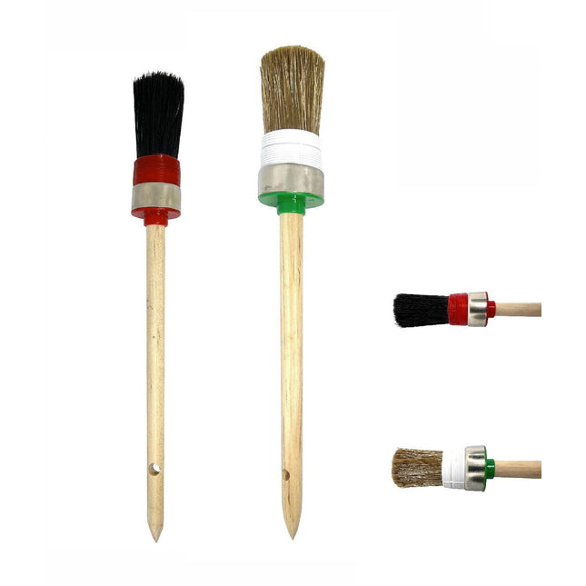 Ringpinsel Set 2tlg. Pinsel Lackierpinsel Rundpinsel schablonieren Beizpinsel - Farbmanufaktur Contura BerkemeierRPS2